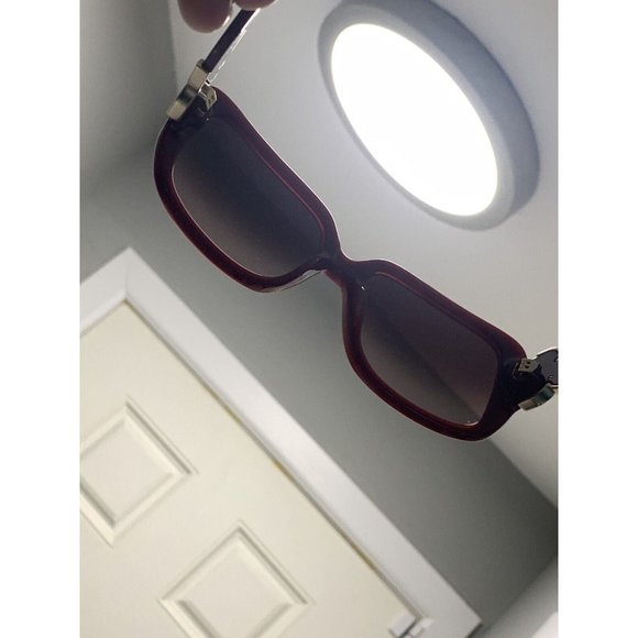 Chloe Sunglasses Square Burgundy CL 2239 C03 Size 58 [] 17-140 Oversized Sunglas main image 5